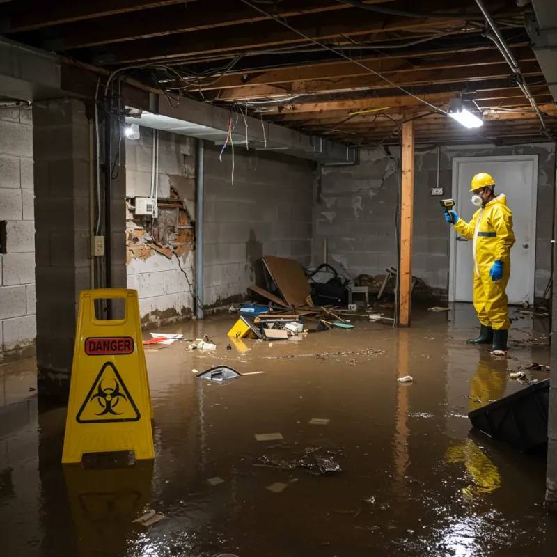 Flooded Basement Electrical Hazard in San Carlos, CA Property